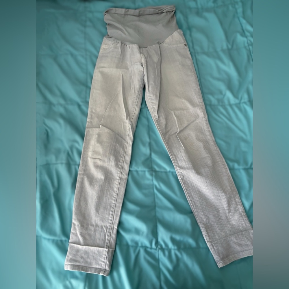 Indigo Blue light wash maternity jeans, XS